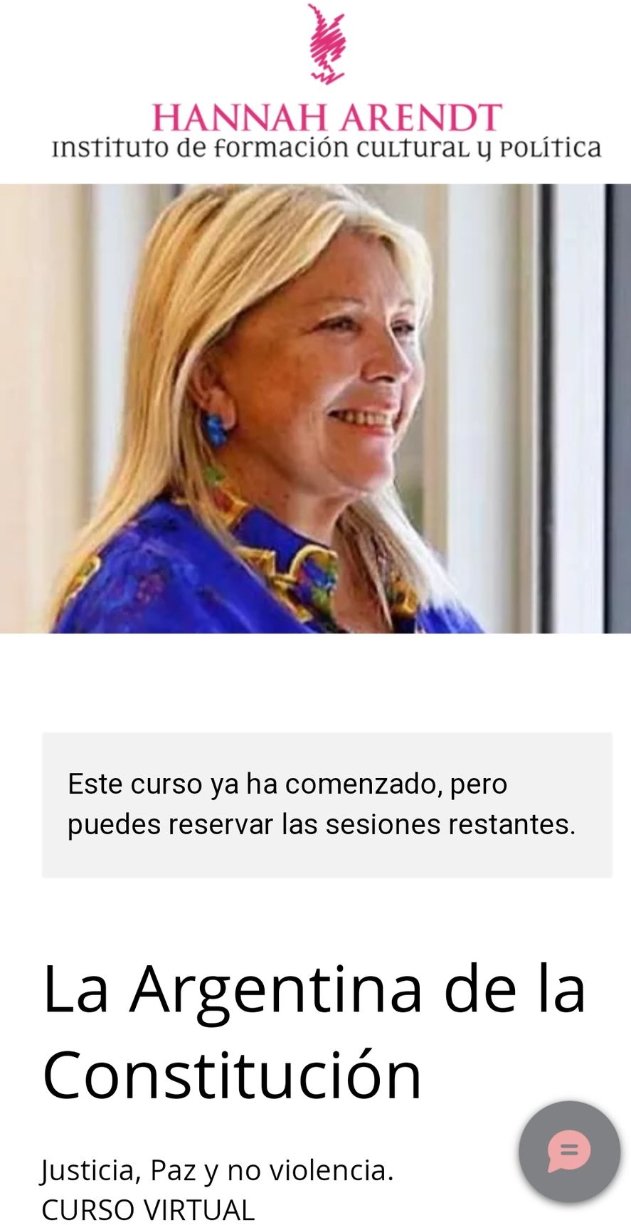 Además de la foto con una gorra policial, Elisa Carrió promociona un curso que ella misma dicta por 5 mil pesos 