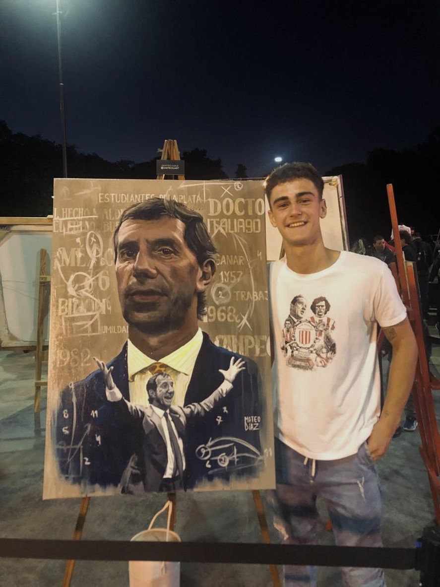 Mateo Díaz, UNO, Estudiantes y una de las obras más logradas de Bilardo: su destino como artista se pulió en pandemia.