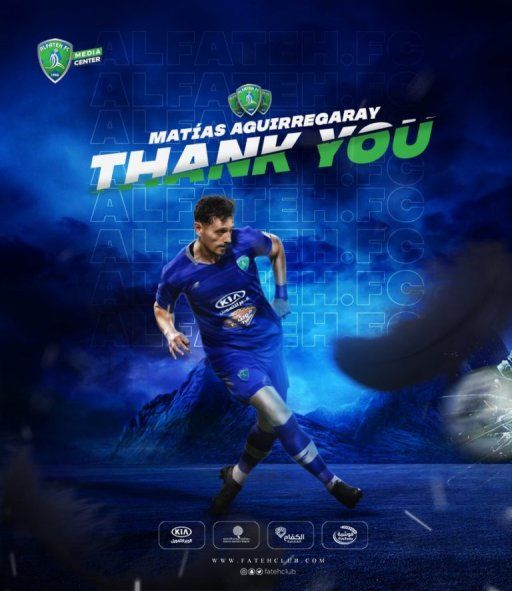 Matías Aguirregaray rescindió en el Al Fateh de Arabia Saudita
