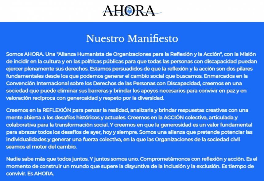 Organizaciones especializadas crearon una alianza para defender los derechos de las personas con discapacidad