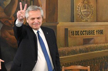 Alberto Fernández encabeza el homenaje a Juan Domingo Perón.