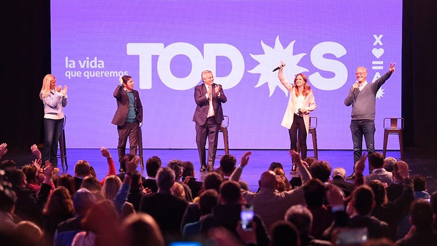 Alberto Fernández encabezó el cierre de campaña de El Frente de Todos en la provincia de Buenos Aires.