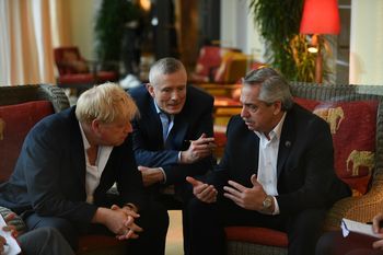 Alberto Fernández se reunió con Boris Johnson