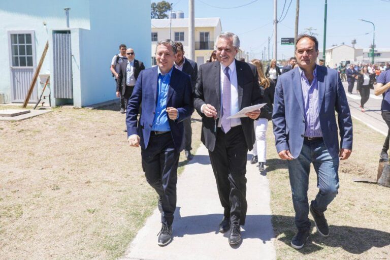 Antes de que hable Cristina, Alberto Fernández tuvo su acto en Monte Grande