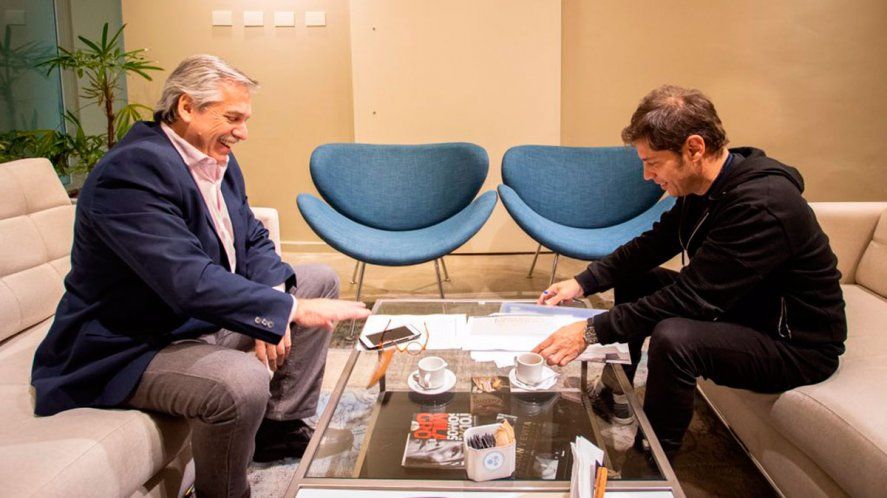 Plan de 1000 obras: Alberto Fernández y Axel Kicillof esbozaron duros discursos contra la oposición.