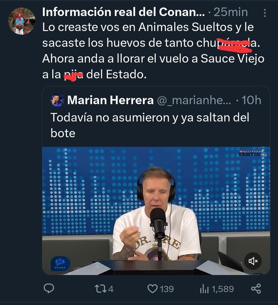 Alejandro Fantino marcó diferencias con Javier Milei en el tema de la privatización de Aerolíneas Argentinas, y los fanáticos del libertario salieron en redes a destrozarlo Alejandro Fantino marcó diferencias con Javier Milei en el tema de la privatización de Aerolíneas Argentinas, y los fanáticos del libertario salieron en redes a destrozarlo