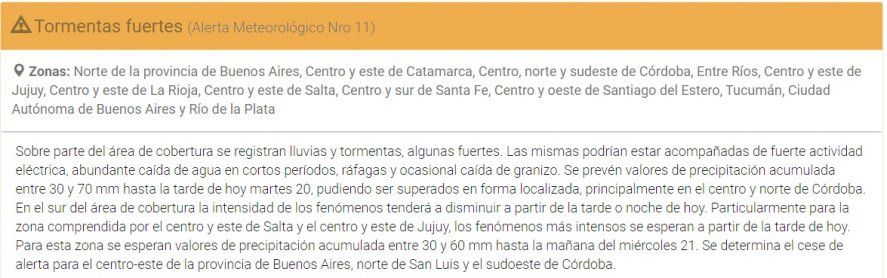 Seguirán las tormentas en distintas zonas bonaerenses