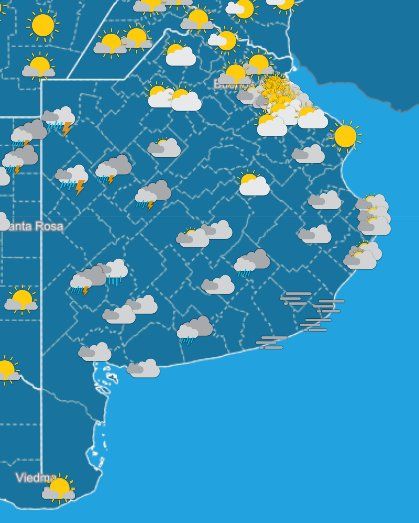 El SMN informó el estado del tiempo en la Provincia para este martes 24 de noviembre.
