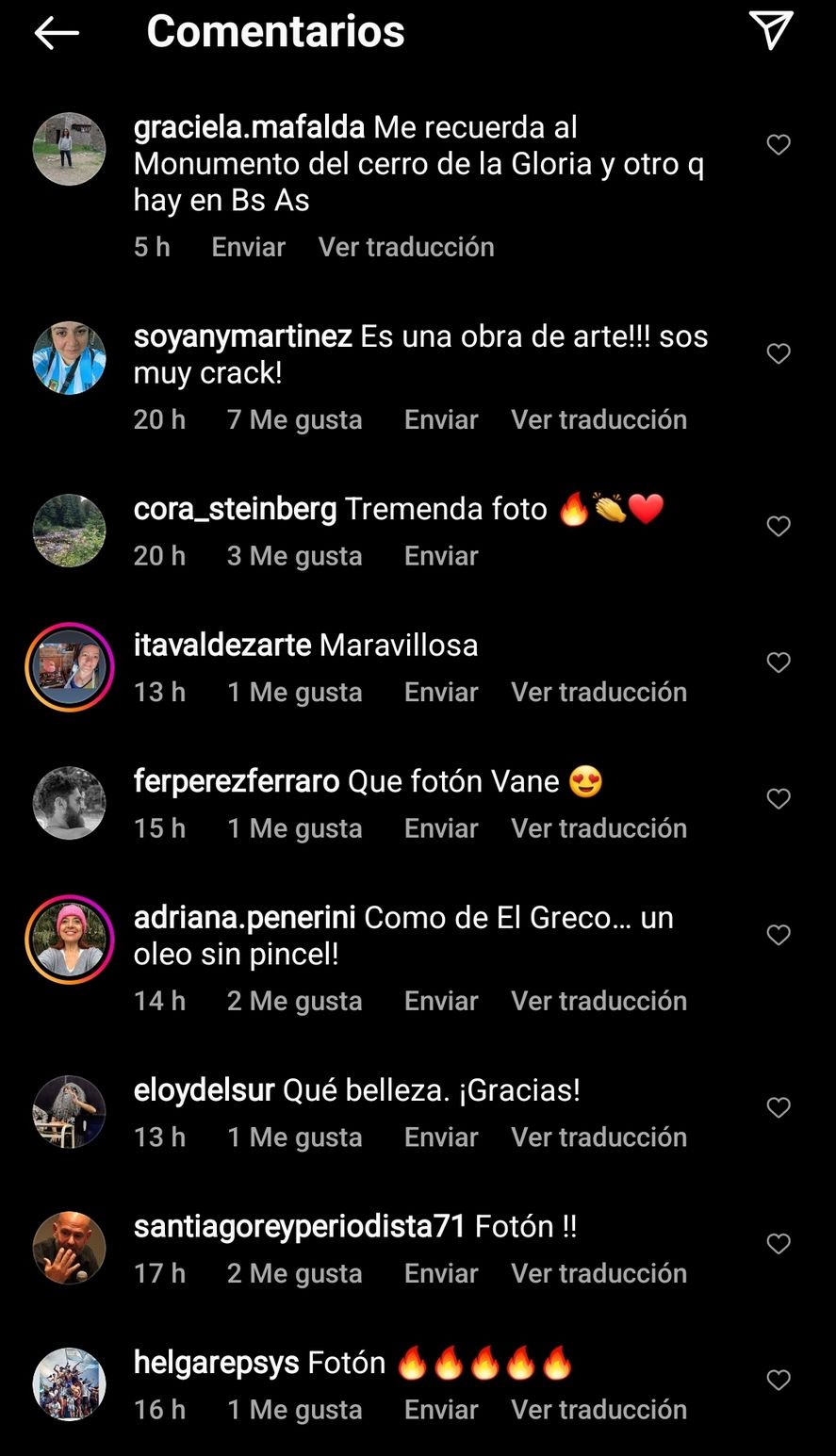Alguno de los elogios en Instagram a la foto de los festejos del triunfo de la selección argentina, que se hizo viral por su "vibra" similar a obras de arte pictóricas y escultóricas de la historia de la humanidad