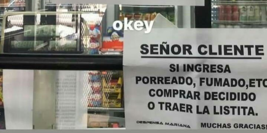 El hijo de los dueños de la despensa explicó la historia detrás de los carteles