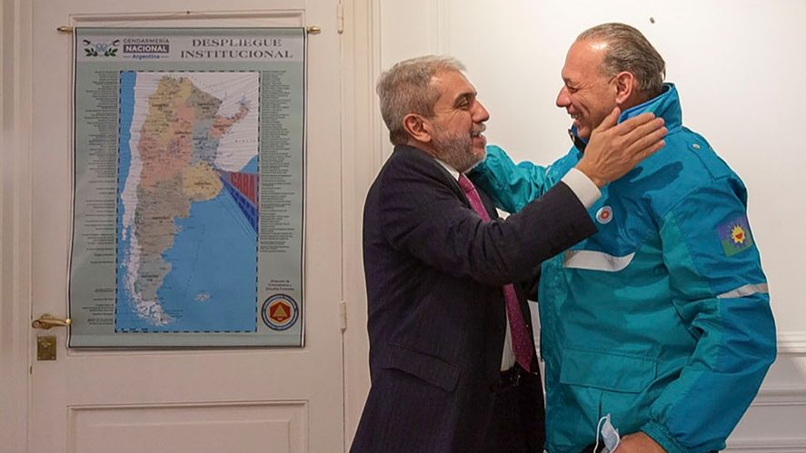 De amigos a enemigos. Aníbal Fernández y Sergio Berni, peleados abiertamente.