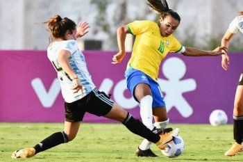Argentina cayó con Brasil en el debut de Portanova al frente del fútbol femenino.