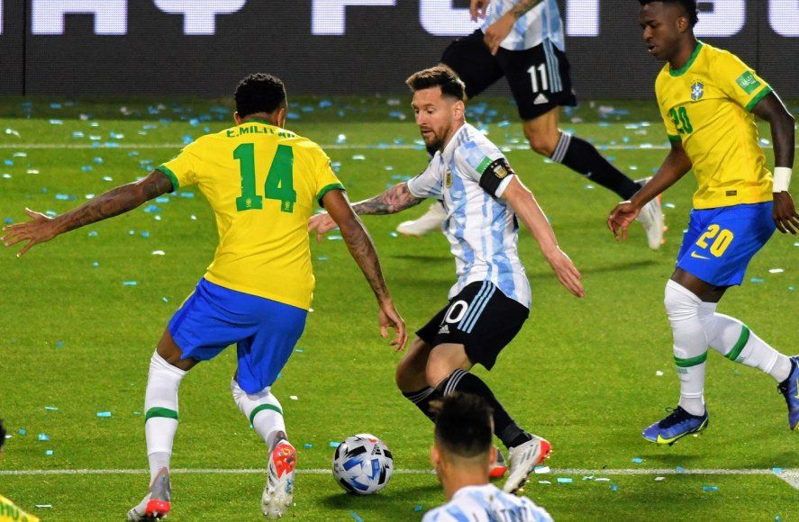 Lionel Messi en Argentina Vs. Brasil por las Eliminatorias Sudamericanas rumbo al Mundial de Qatar 2022