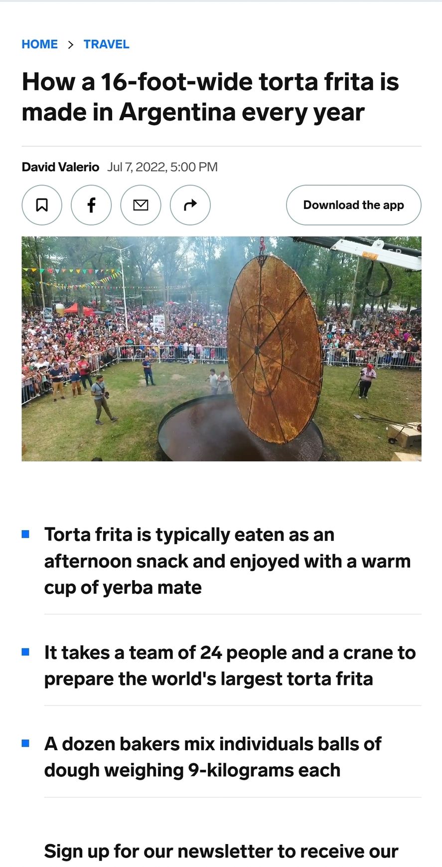 Así es como la revista digital Insider presenta el documental sobre la Fiesta de la Torta Frita en Mercedes