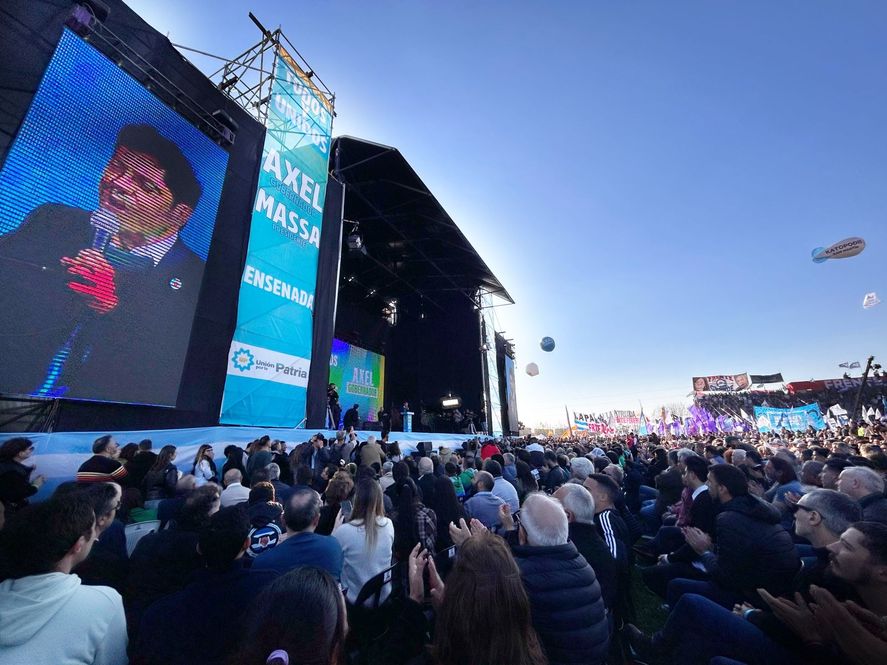 Axel Kicillof en Ensenada: 