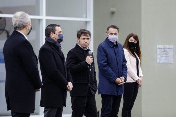 Kicillof encabezó la inauguración de una nueva alcaidía en Florencio Varela. Tiene capacidad para 128 detenidos.