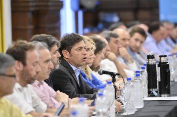 El gabinete de Axel Kicillof (foto de archivo)