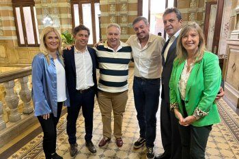 El gobernador Axel Kicillof convocó a intendentes y referentes del Frente de Todos en Casa de Gobierno.