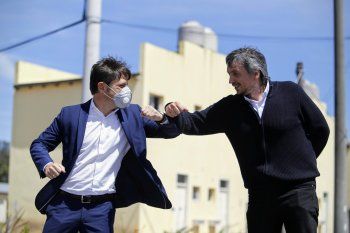 El Gobernador bonaerense, Axel Kicillof, también se mostró a favor de que Máximo sea el presidente del Partido Justicialista bonaerense.