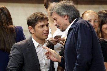 Axel Kicillof y Máximo Kirchner, los dos grandes líderes del Frente de Todos en la provincia de Buenos Aires