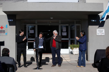 Axel Kicillof inauguró obras en Tres Lomas