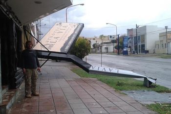 Fuerte temporal en Bahía Blanca