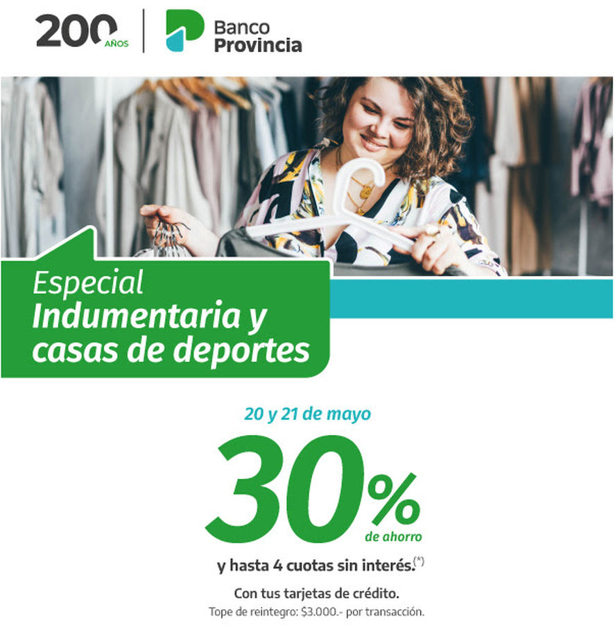 A las promociones que brinda el Banco Provincia cada semana, suma dos nuevos descuentos para este fin de semana.
