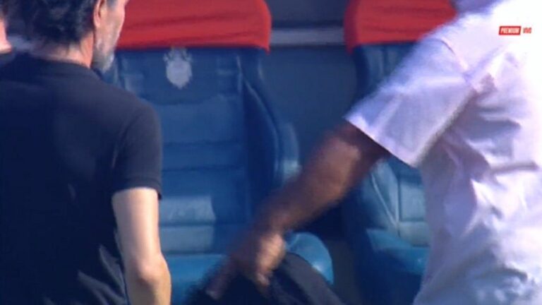Sal gruesa en el banco de suplentes de Estudiantes