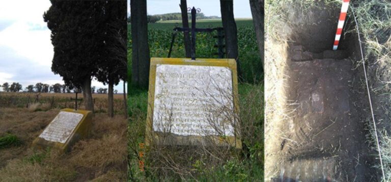 Reviven una batalla olvidada a través de sus monumentos