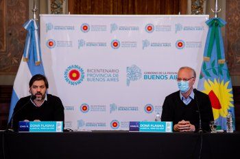 Bianco  y Gollán suelen encabezar las conferencias de los lunes sobre el avance del coronavirus