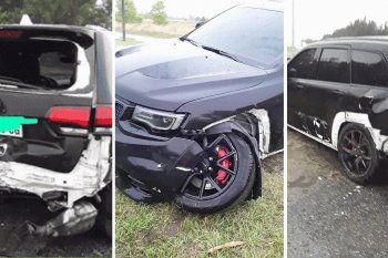 Broun sufrió un fuerte accidente pero no padeció lesiones.