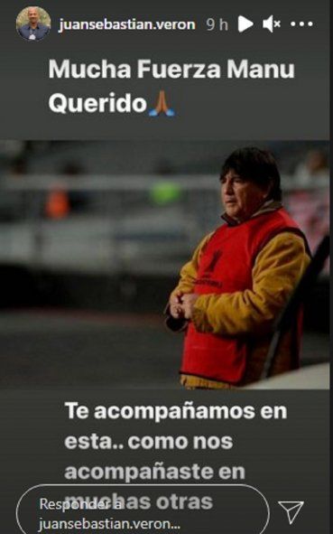 El mensaje de Juan Sebastián Verón al Brujo Manuel