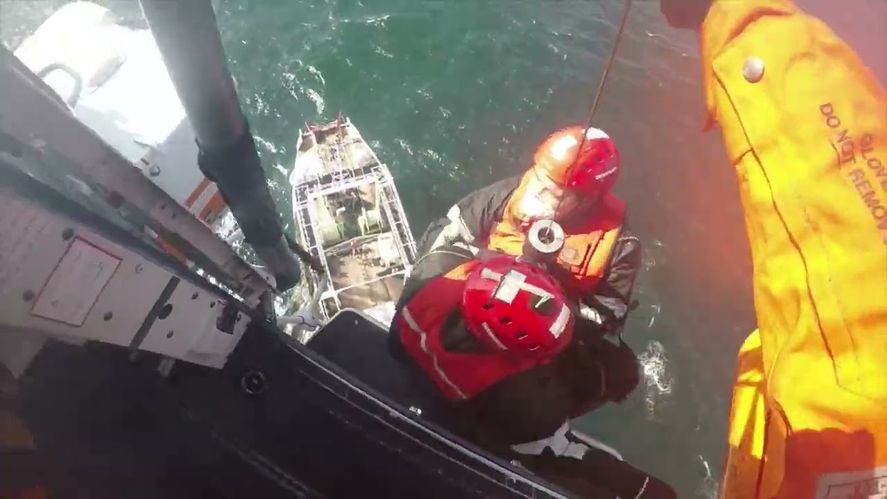 El tripulante del buque sufría parálisis corporal, cefalea y afasia