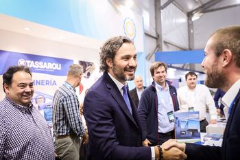 Santiago Cafiero dijo presente en la Feria Internacional Expomin 2023.