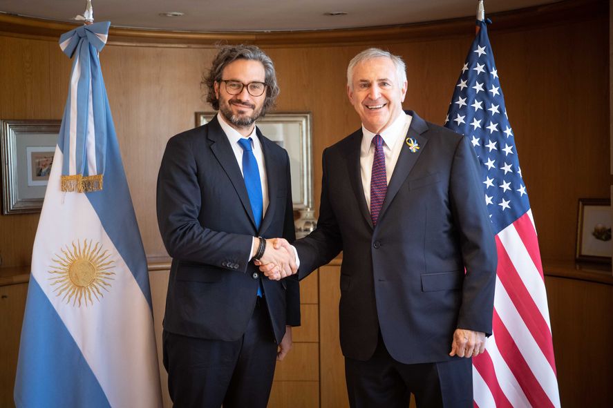 El canciller Santiago Cafiero comenzó a repasar junto a Marc Stanley la agenda del encuentro que tendrá Alberto Fernández con el presidente de Estados Unidos