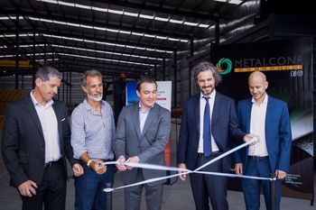 El canciller Santiago Cafiero visitó este jueves el Parque Industrial y Tecnológico de Florencio Varela (PITEC)