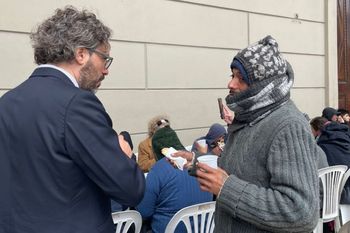 Santiago Cafiero celebró la Revolución de Mayo junto a red solidaria
