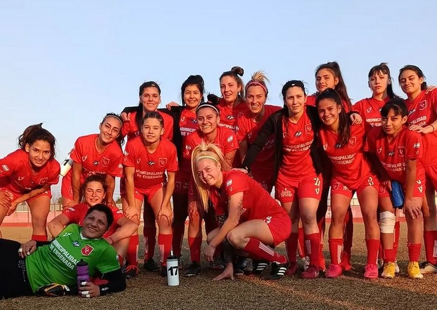 La foto del fútbol femenino de Cambaceres luego de su empate con Sportivo Barracas.