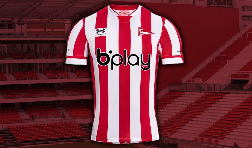 Así se vería el logo de bplay en la camiseta del Pincha.