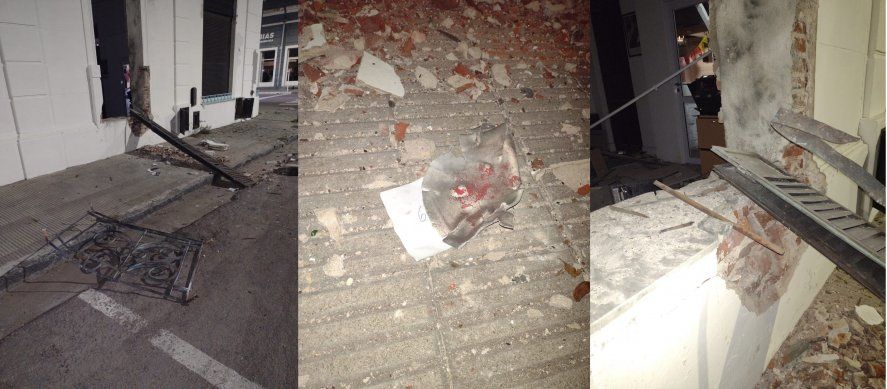 Bahía Blanca: Así quedó el local de La Cámpora que sufrió el atentado