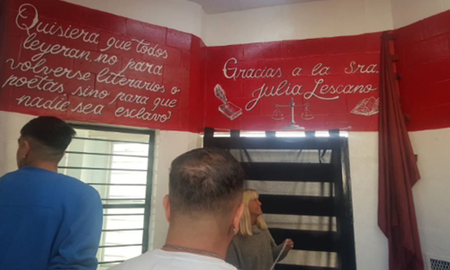 En la Unidad 58 de Lomas de Zamora, se reinauguró el pabellón literario. Además, la cárcel bonaerense recibió una donación de libros.