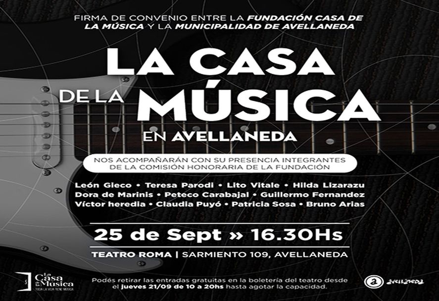 El partido de Avellaneda tendrá la primera Casa de la Música del país. El partido de Avellaneda tendrá la primera Casa de la Música del país.