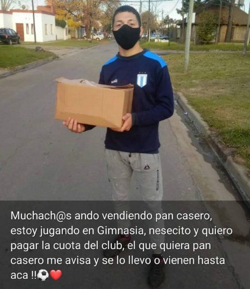 Catriel Caruso y su pedido para pagar la cuota en Gimnasia