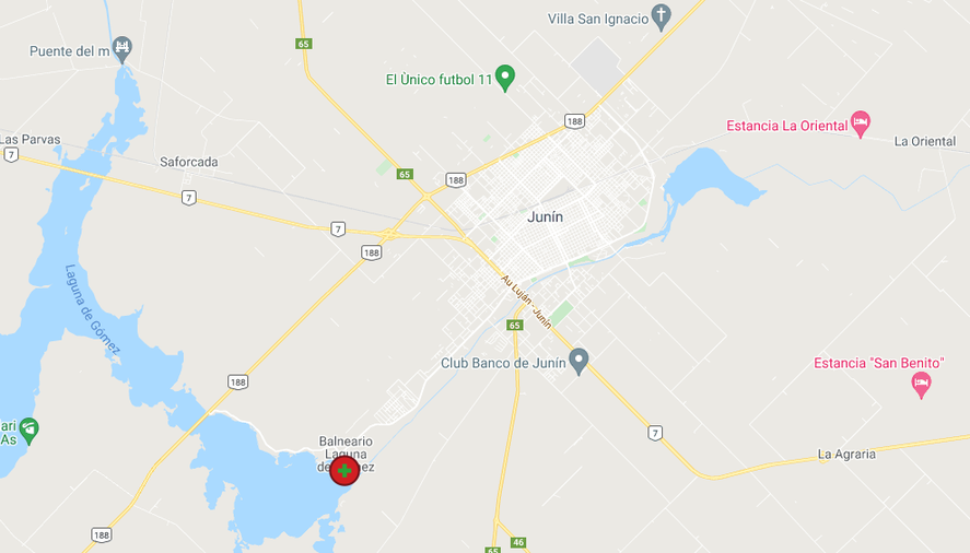 La Subsecretaría de Recursos Hídricos informó que la Laguna de Gómez de Junín presenta un "Alerta Rojo", el cual comprende un riesgo alto. 