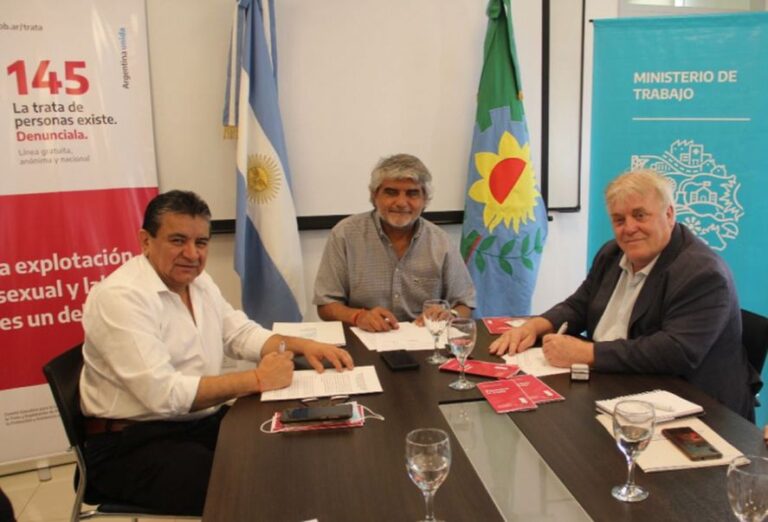 Provincia firma convenio con la Uatre contra la trata de personas