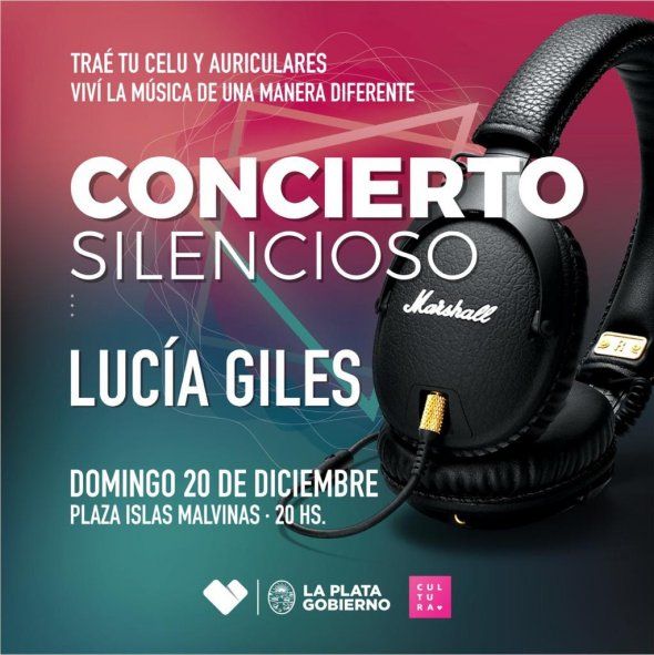 El primer concierto silencioso de La Plata será en el centro cultura lslas Malvinas