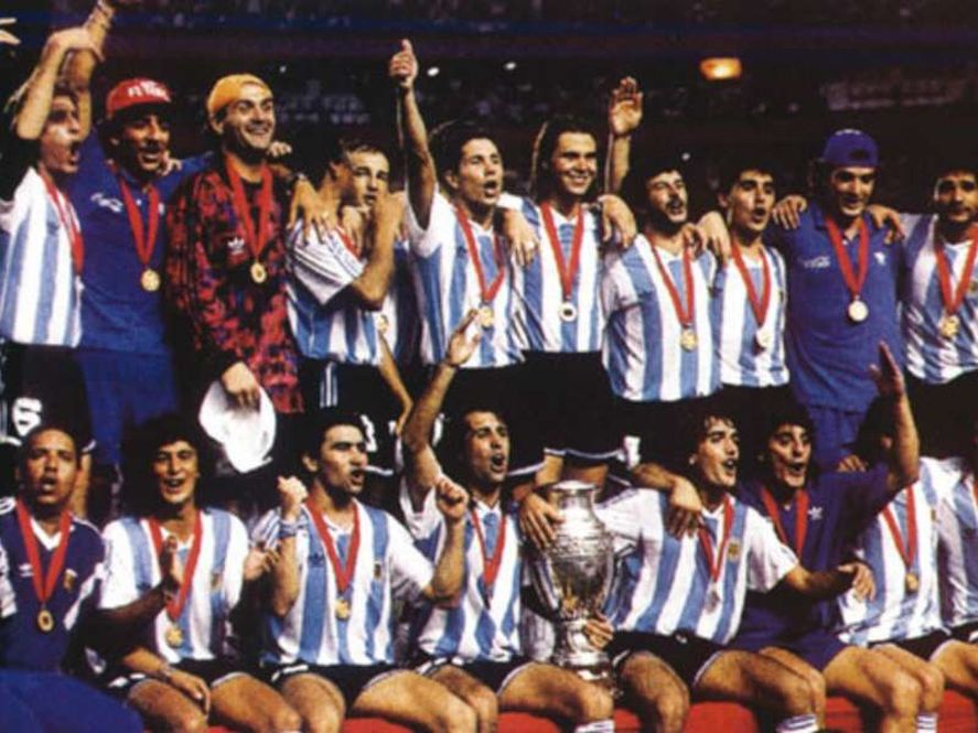 La última Selección Argentina que grito campeón en la Copa América. Vázquez elogió a Scaloni.