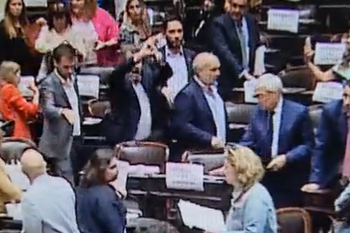 El guarango y ofensivo gesto de Cristian Ritondo en plena sesión
