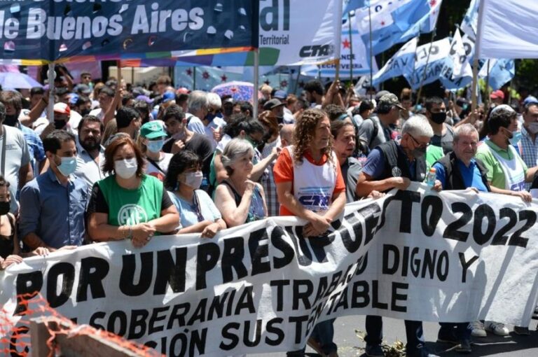 La CTA-A provincial marchó por un presupuesto redistributivo
