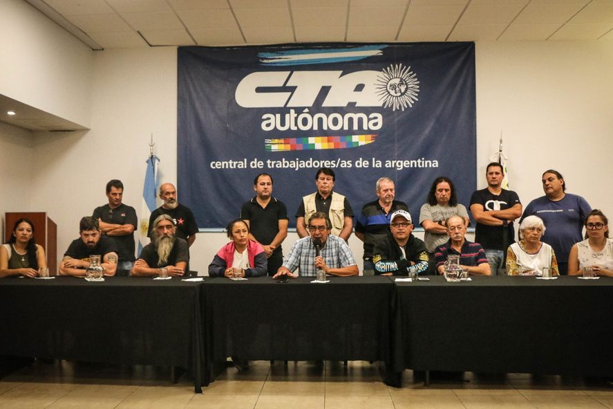 La marcha de la CTA Autónoma había sido anunciada el lunes por las autoridades de la central obrera.